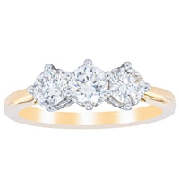 18ct Yellow Gold 1.00ct Reclaimed Diamond Coronado Ring