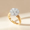 18ct Yellow Gold 2.00ct Diamond Lotus Ring - Ring - Walker & Hall