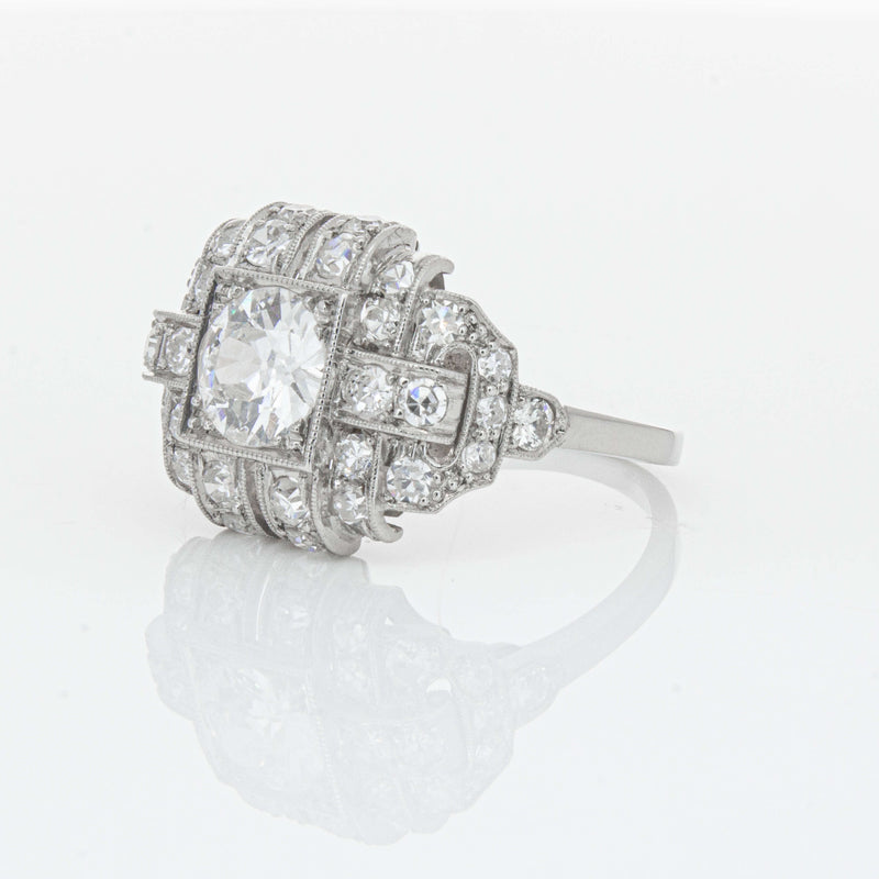 Deja Vu Platinum 1.80ct Diamond Cluster Ring - Ring - Walker & Hall