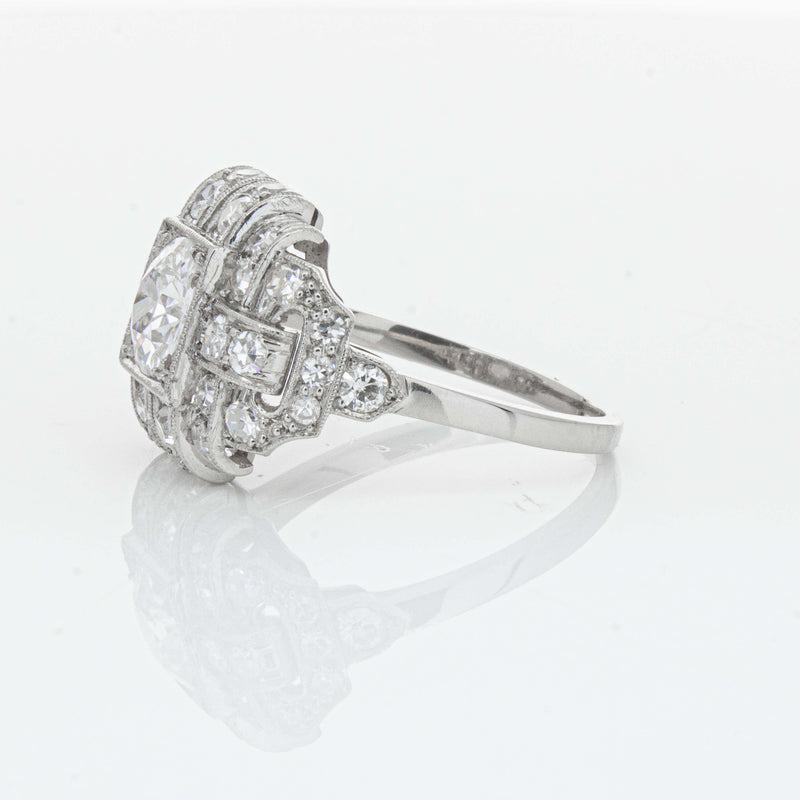 Deja Vu Platinum 1.80ct Diamond Cluster Ring - Ring - Walker & Hall