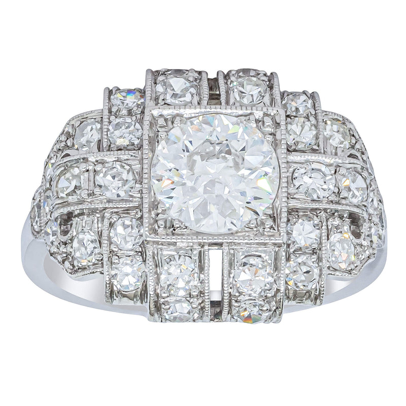 Deja Vu Platinum 1.80ct Diamond Cluster Ring - Ring - Walker & Hall