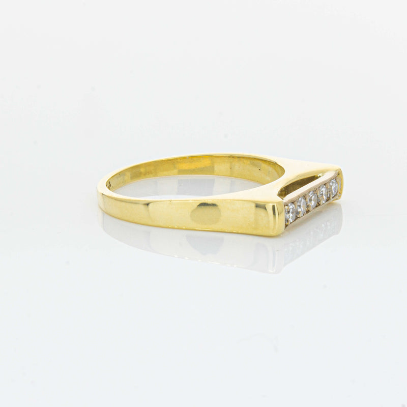 Deja Vu 18ct Yellow Gold .12ct Diamond Five-Stone Ring - Ring - Walker & Hall