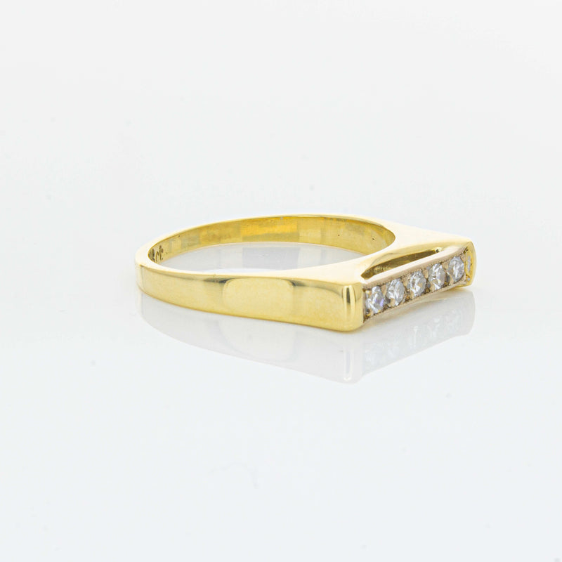 Deja Vu 18ct Yellow Gold .12ct Diamond Five-Stone Ring - Ring - Walker & Hall