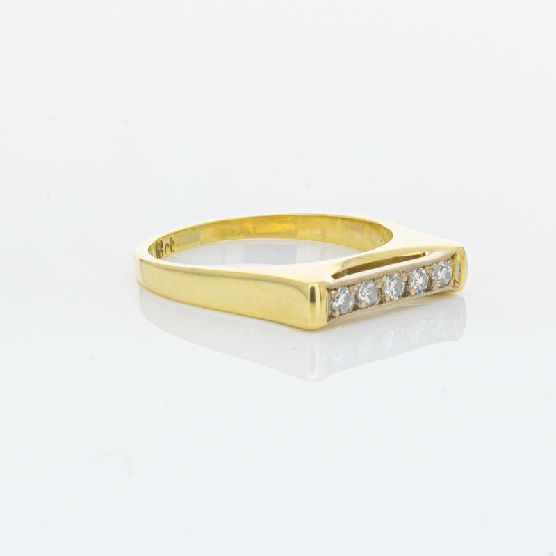 Deja Vu 18ct Yellow Gold .12ct Diamond Five-Stone Ring - Ring - Walker & Hall