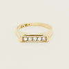 Deja Vu 18ct Yellow Gold .12ct Diamond Five-Stone Ring - Ring - Walker & Hall