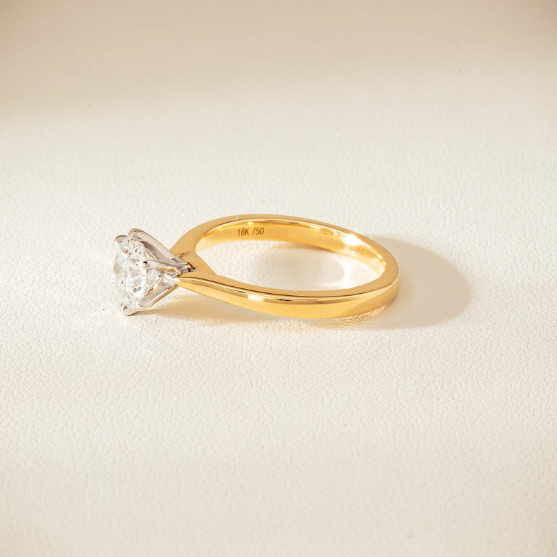 18ct Yellow Gold 1.01ct Diamond Capri Ring - Ring - Walker & Hall
