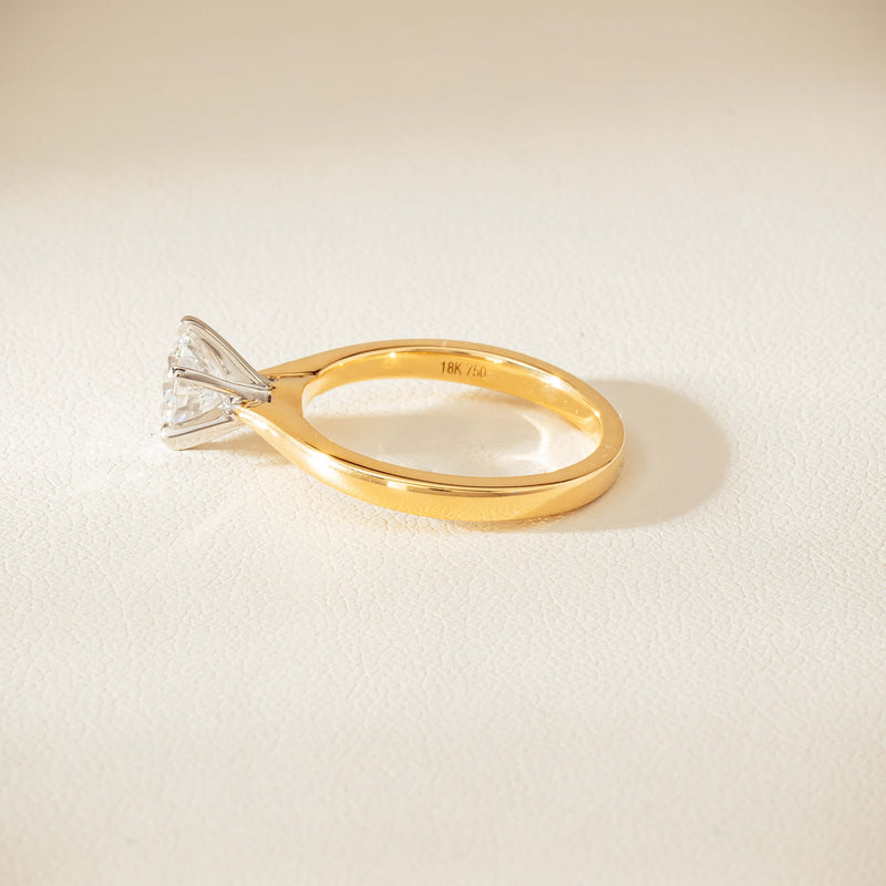18ct Yellow Gold 1.01ct Diamond Capri Ring - Ring - Walker & Hall