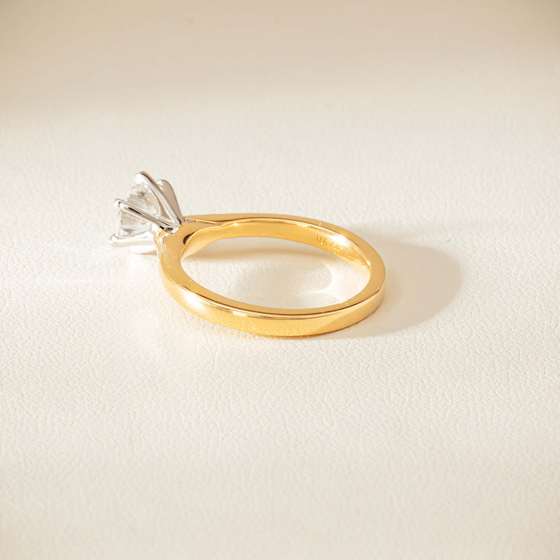 18ct Yellow Gold 1.01ct Diamond Capri Ring - Ring - Walker & Hall