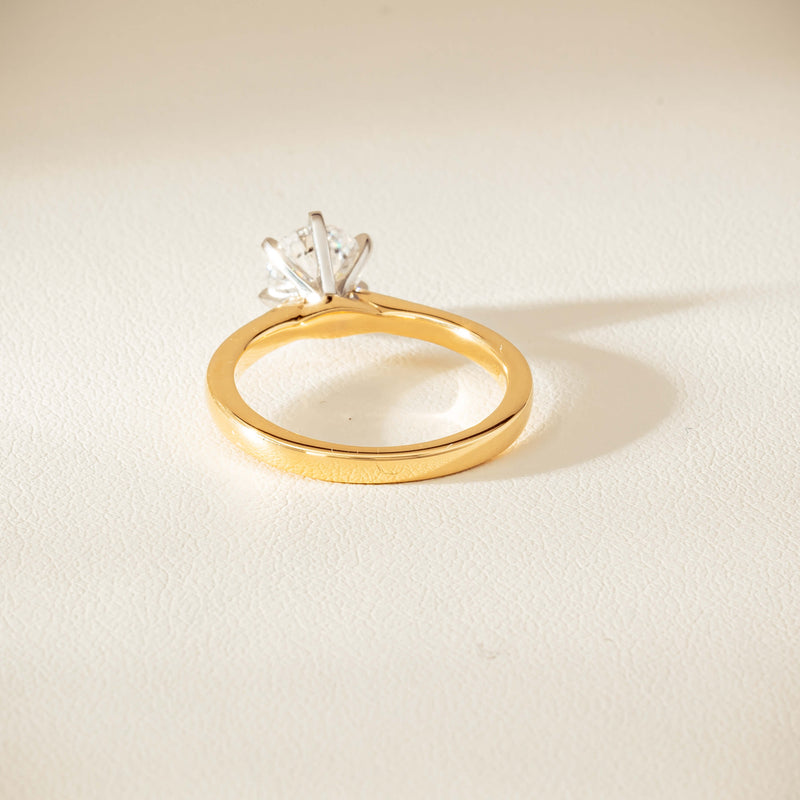 18ct Yellow Gold 1.01ct Diamond Capri Ring - Ring - Walker & Hall