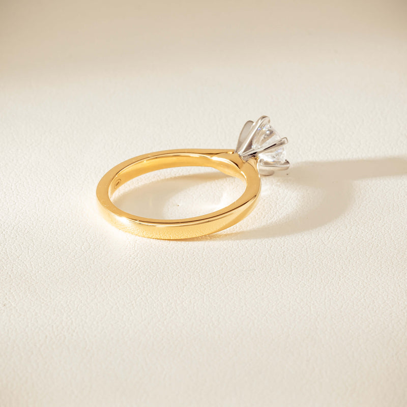 18ct Yellow Gold 1.01ct Diamond Capri Ring - Ring - Walker & Hall