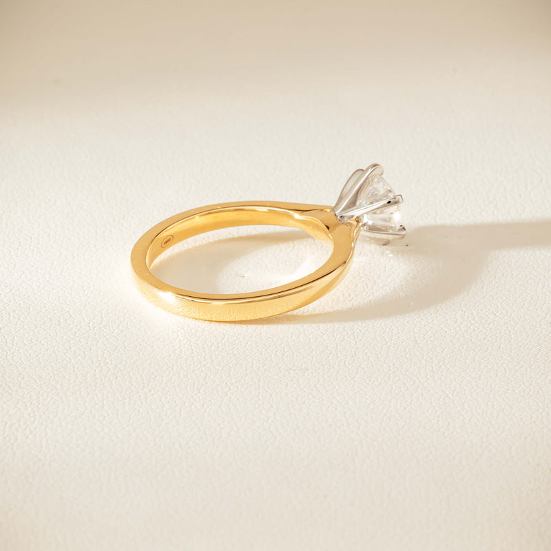 18ct Yellow Gold 1.01ct Diamond Capri Ring - Ring - Walker & Hall