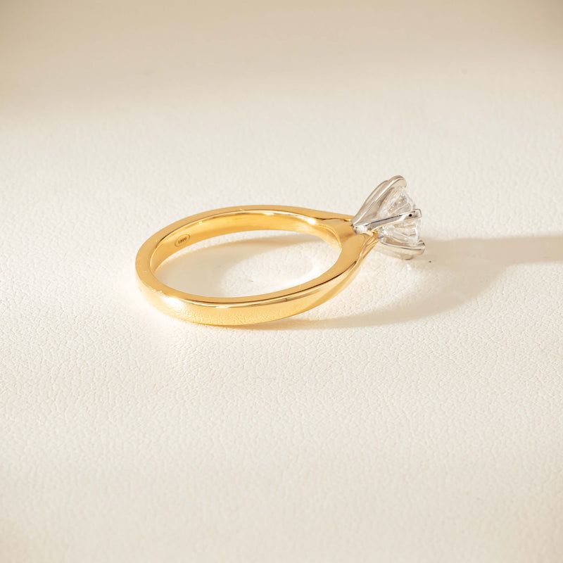 18ct Yellow Gold 1.01ct Diamond Capri Ring - Ring - Walker & Hall