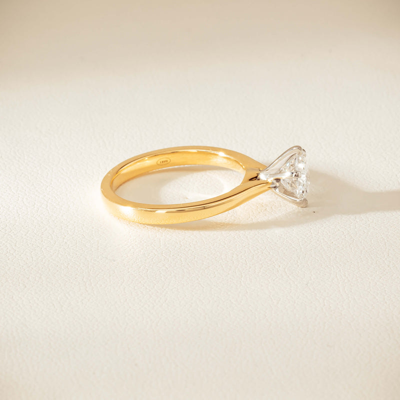 18ct Yellow Gold 1.01ct Diamond Capri Ring - Ring - Walker & Hall