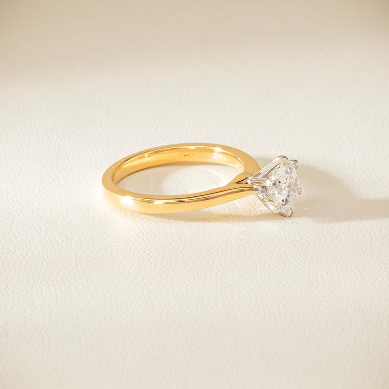 18ct Yellow Gold 1.01ct Diamond Capri Ring - Ring - Walker & Hall