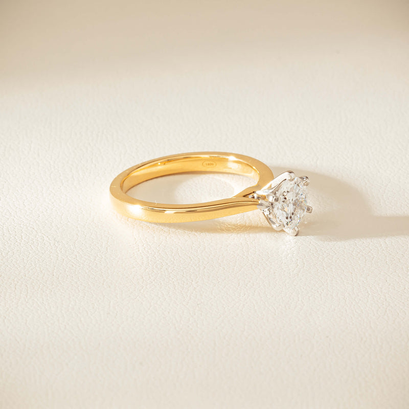 18ct Yellow Gold 1.01ct Diamond Capri Ring - Ring - Walker & Hall