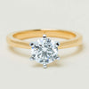 18ct Yellow Gold 1.29ct F VS1 Diamond Capri Ring - Ring - Walker & Hall