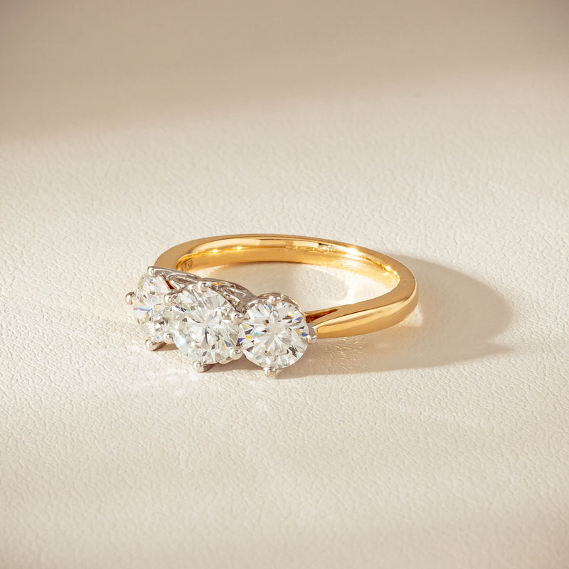 18ct Yellow Gold 2.22ct Diamond Coronado Ring