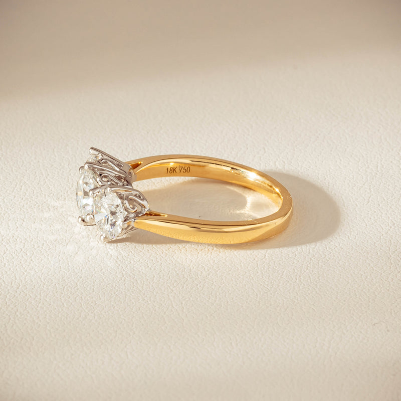 18ct Yellow Gold 2.22ct Diamond Coronado Ring