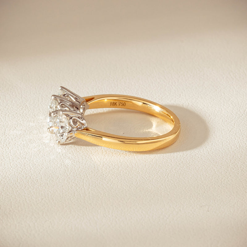 18ct Yellow Gold 2.22ct Diamond Coronado Ring