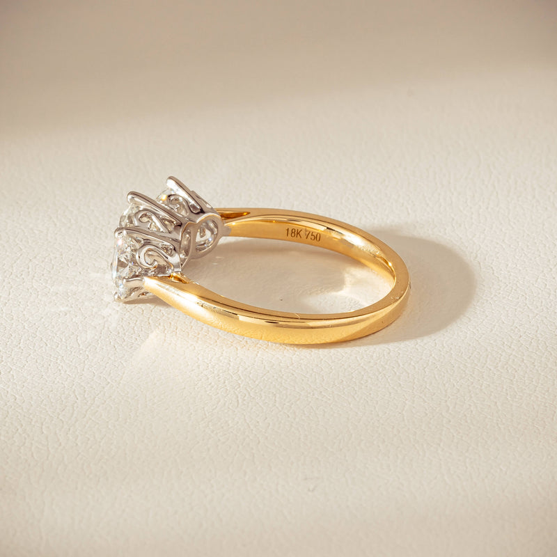 18ct Yellow Gold 2.22ct Diamond Coronado Ring
