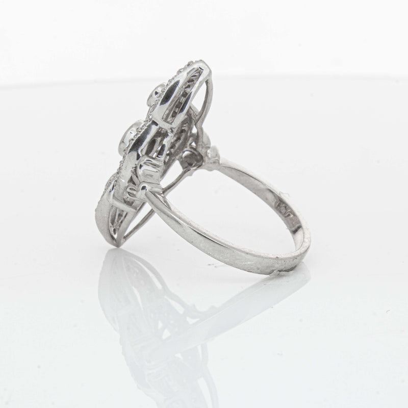 Deja Vu 18ct White Gold .50ct Diamond Openwork Ring - Ring - Walker & Hall