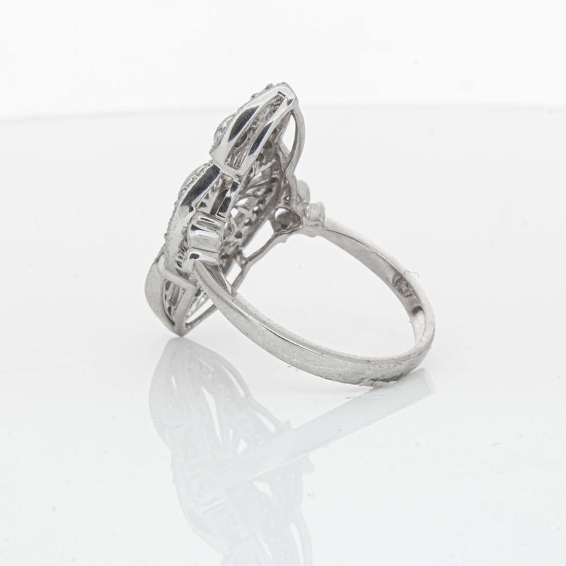 Deja Vu 18ct White Gold .50ct Diamond Openwork Ring - Ring - Walker & Hall