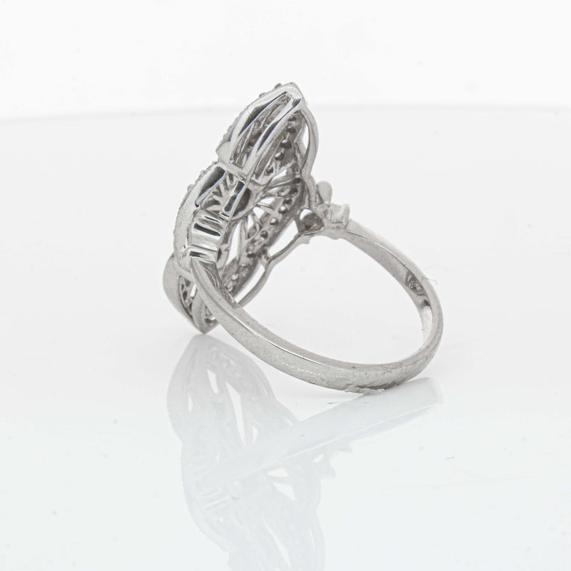 Deja Vu 18ct White Gold .50ct Diamond Openwork Ring - Ring - Walker & Hall