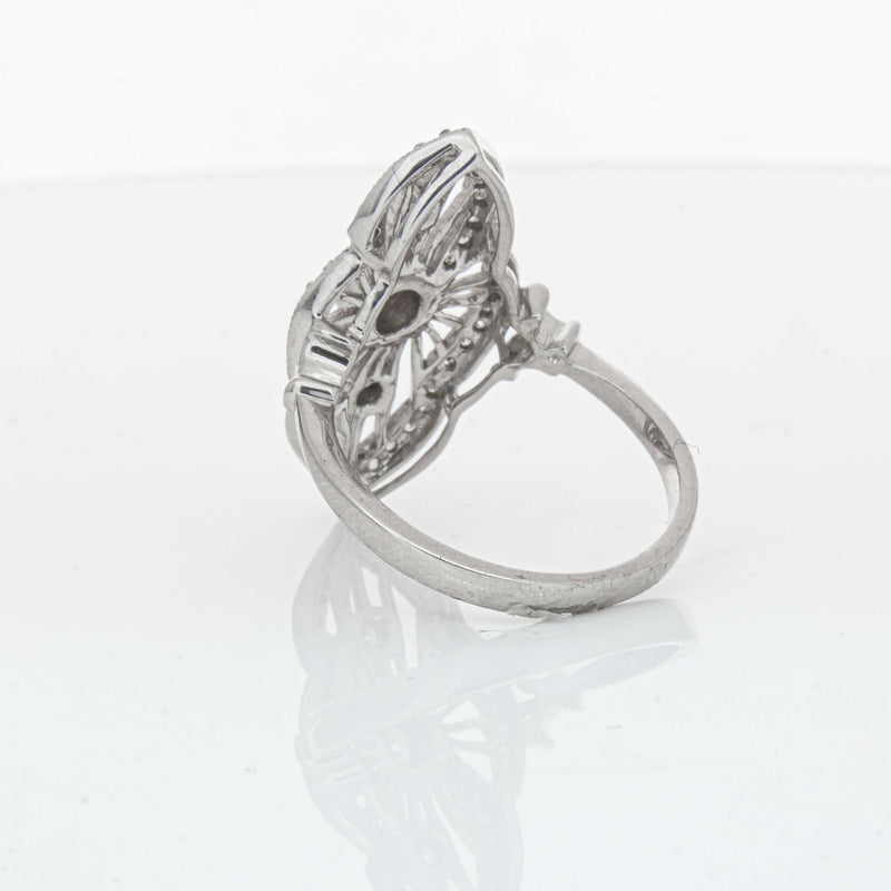 Deja Vu 18ct White Gold .50ct Diamond Openwork Ring - Ring - Walker & Hall