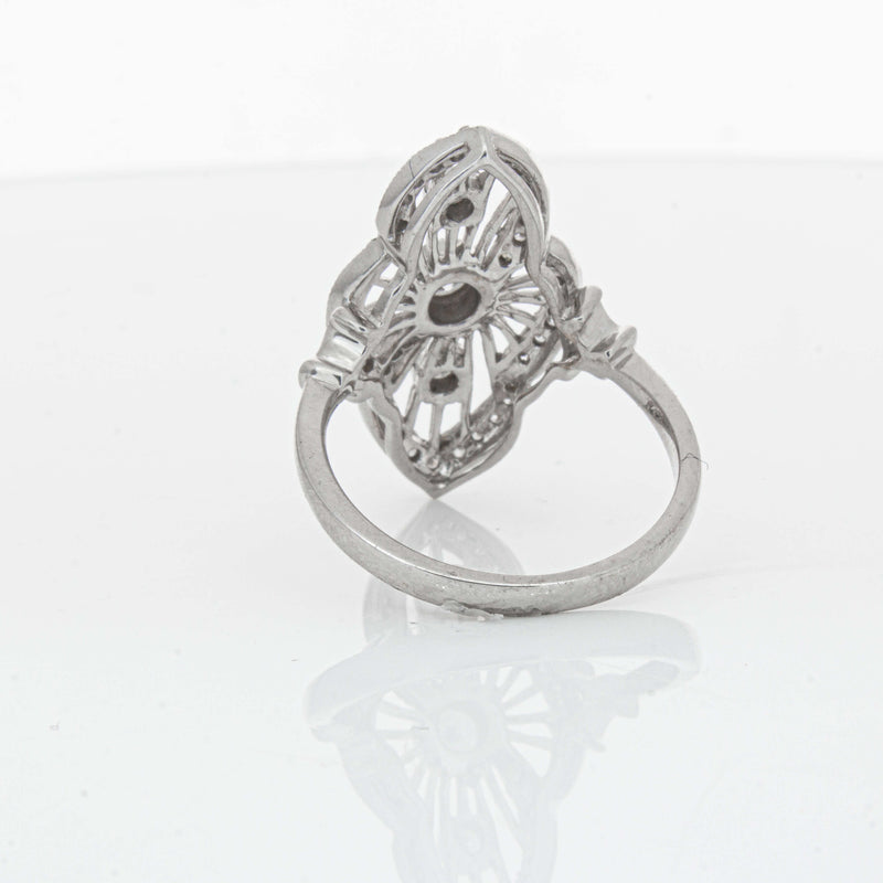 Deja Vu 18ct White Gold .50ct Diamond Openwork Ring - Ring - Walker & Hall
