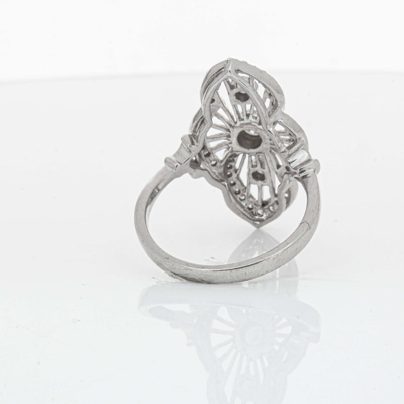 Deja Vu 18ct White Gold .50ct Diamond Openwork Ring - Ring - Walker & Hall