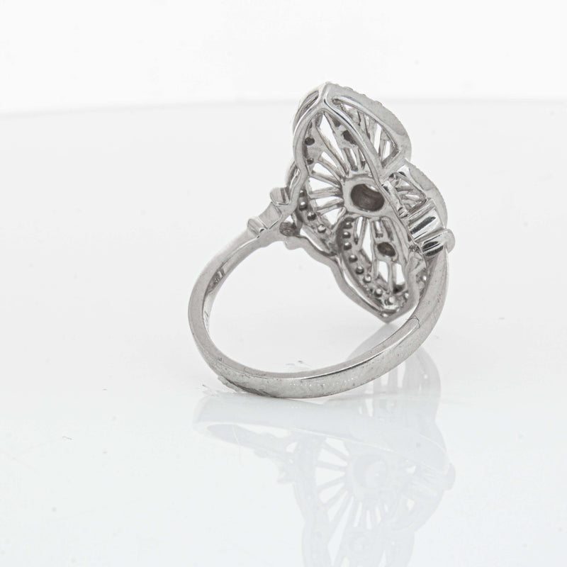 Deja Vu 18ct White Gold .50ct Diamond Openwork Ring - Ring - Walker & Hall