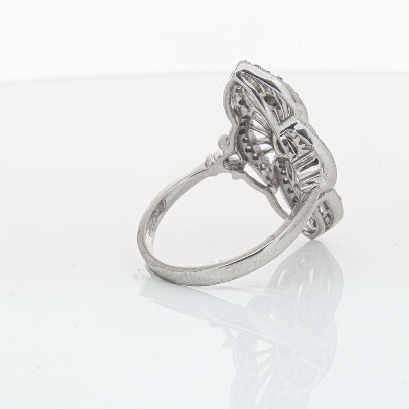 Deja Vu 18ct White Gold .50ct Diamond Openwork Ring - Ring - Walker & Hall