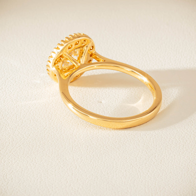 18ct Yellow Gold .96ct Diamond Daisy Ring - Ring - Walker & Hall