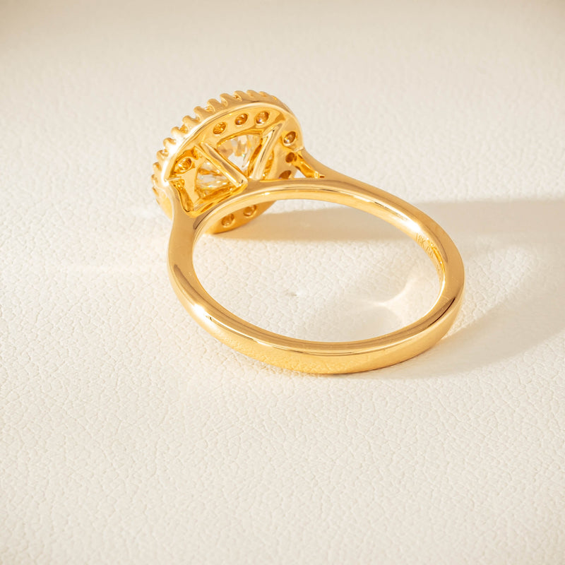 18ct Yellow Gold .96ct Diamond Daisy Ring - Ring - Walker & Hall