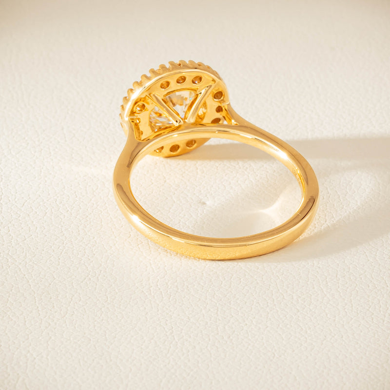 18ct Yellow Gold .96ct Diamond Daisy Ring - Ring - Walker & Hall