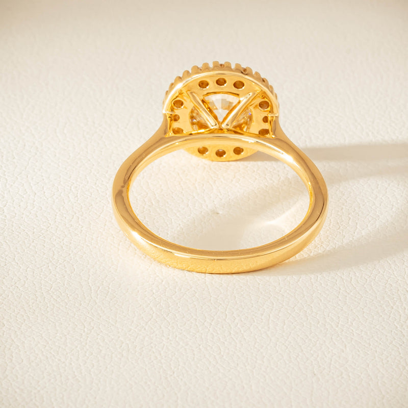 18ct Yellow Gold .96ct Diamond Daisy Ring - Ring - Walker & Hall