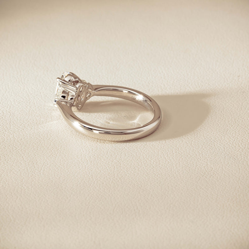 18ct White Gold 1.01ct Oval-Cut Diamond Ring - Ring - Walker & Hall