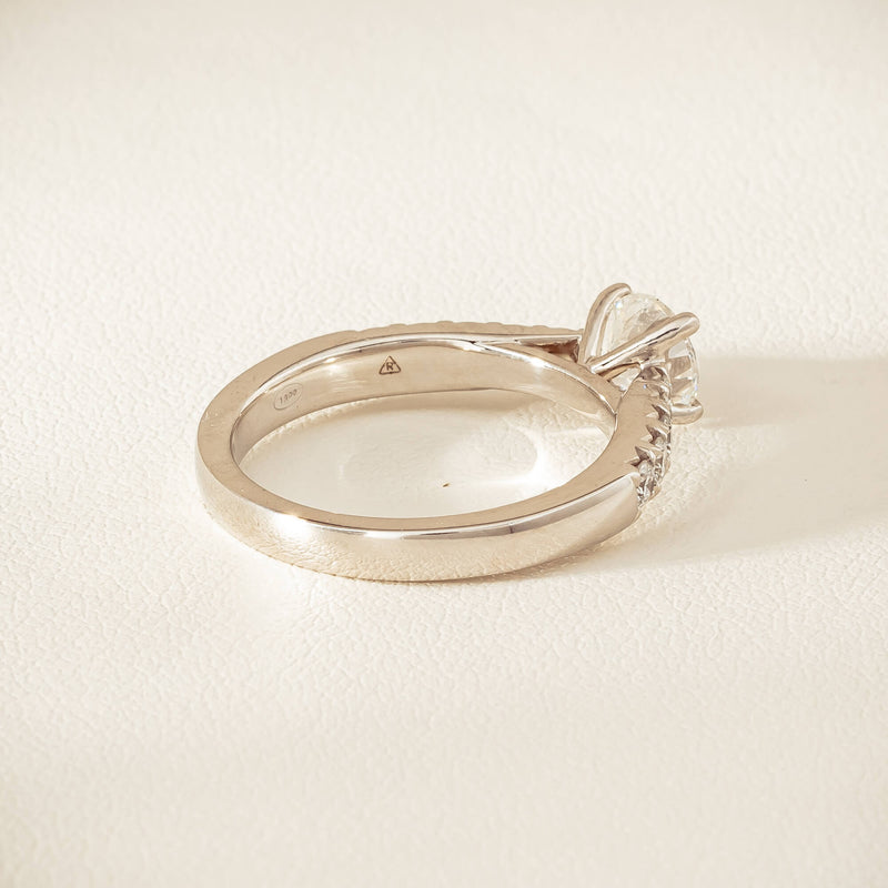 18ct White Gold .91ct Reclaimed Diamond Phoenix Ring - Ring - Walker & Hall