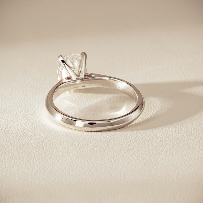 18ct White Gold 1.81ct Reclaimed Oval Diamond Venetian Ring - Ring - Walker & Hall