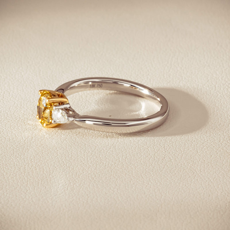 18ct White Gold .76ct Oval Cut Fancy Diamond Ayla Ring - Ring - Walker & Hall