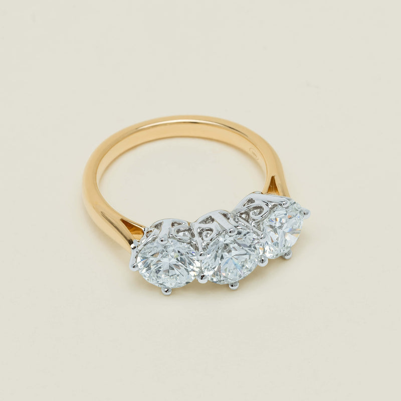 18ct Yellow Gold 3.14ct Diamond Coronado Ring - Ring - Walker & Hall