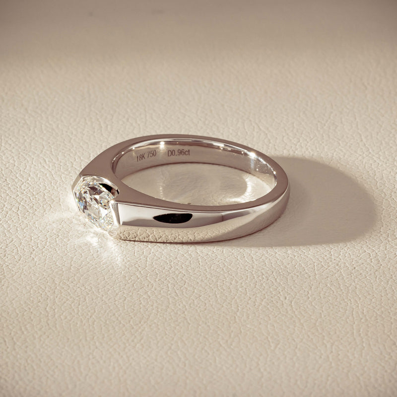 18ct White Gold .96ct Oval Brilliant-Cut Diamond Astrid Ring - Ring - Walker & Hall