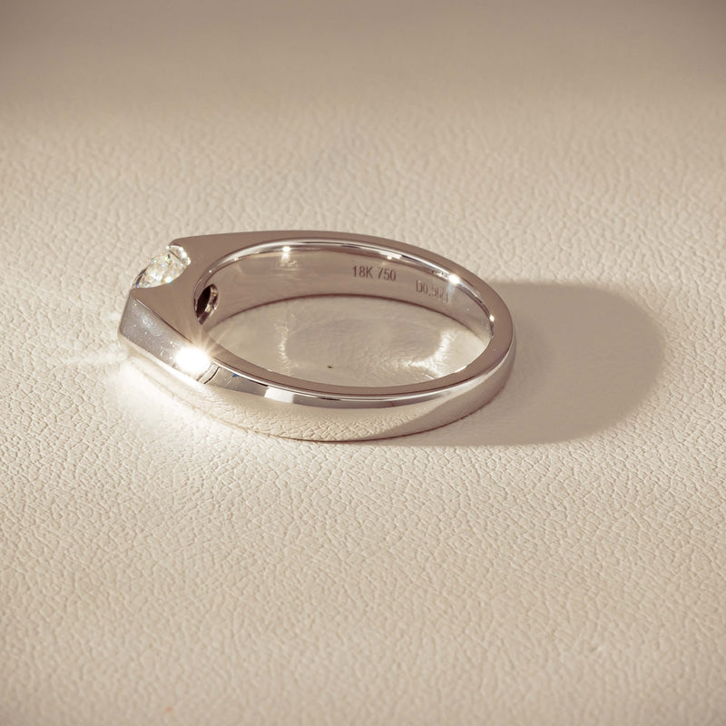 18ct White Gold .96ct Oval Brilliant-Cut Diamond Astrid Ring - Ring - Walker & Hall
