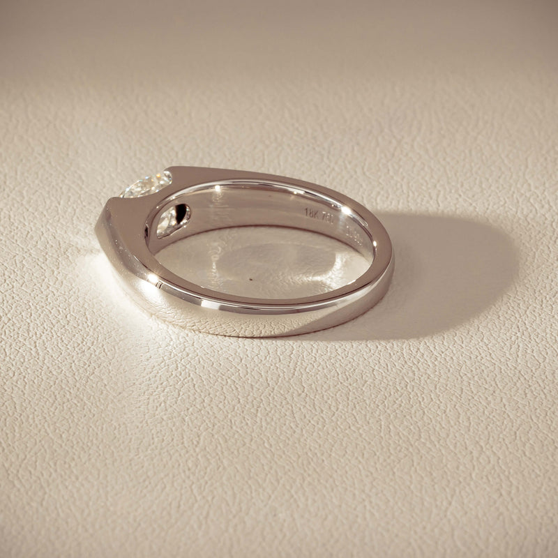 18ct White Gold .96ct Oval Brilliant-Cut Diamond Astrid Ring - Ring - Walker & Hall