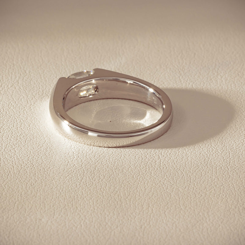 18ct White Gold .96ct Oval Brilliant-Cut Diamond Astrid Ring - Ring - Walker & Hall