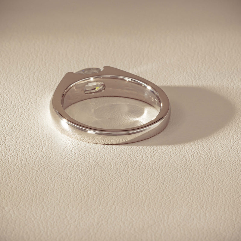 18ct White Gold .96ct Oval Brilliant-Cut Diamond Astrid Ring - Ring - Walker & Hall