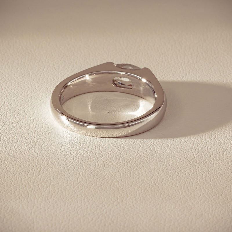 18ct White Gold .96ct Oval Brilliant-Cut Diamond Astrid Ring - Ring - Walker & Hall