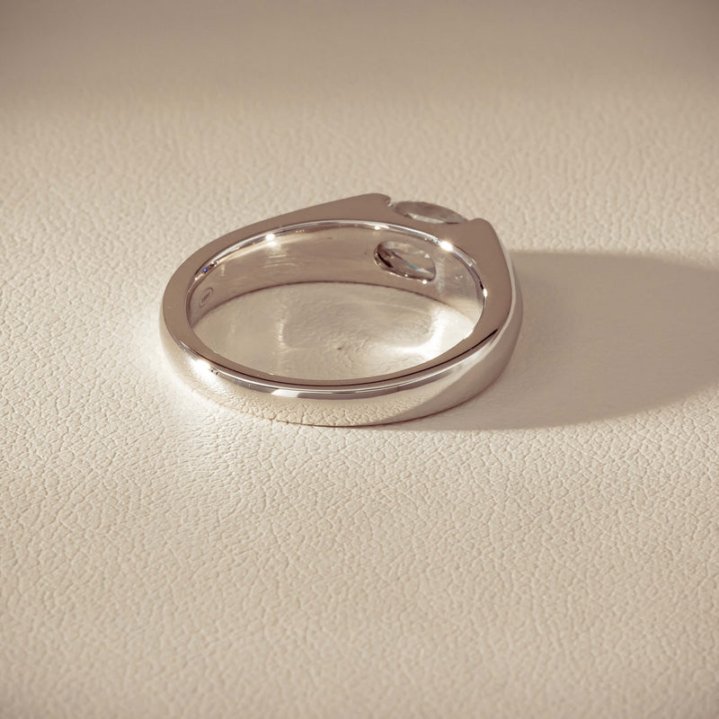 18ct White Gold .96ct Oval Brilliant-Cut Diamond Astrid Ring - Ring - Walker & Hall