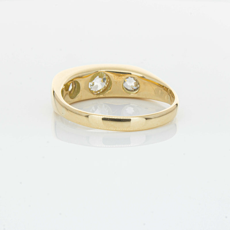 Deja Vu 14ct Yellow Gold 1.36ct Diamond Three-Stone Ring - Ring - Walker & Hall