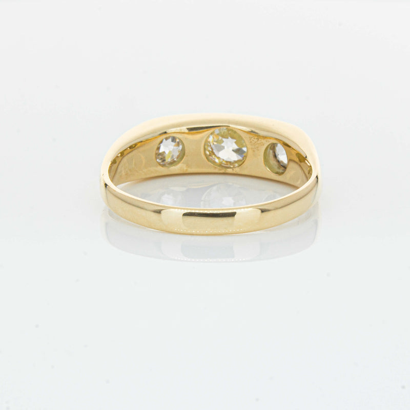 Deja Vu 14ct Yellow Gold 1.36ct Diamond Three-Stone Ring - Ring - Walker & Hall